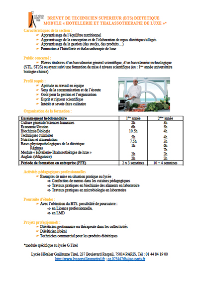 Exemple Etude Technique Bts Hotellerie Restauration 
